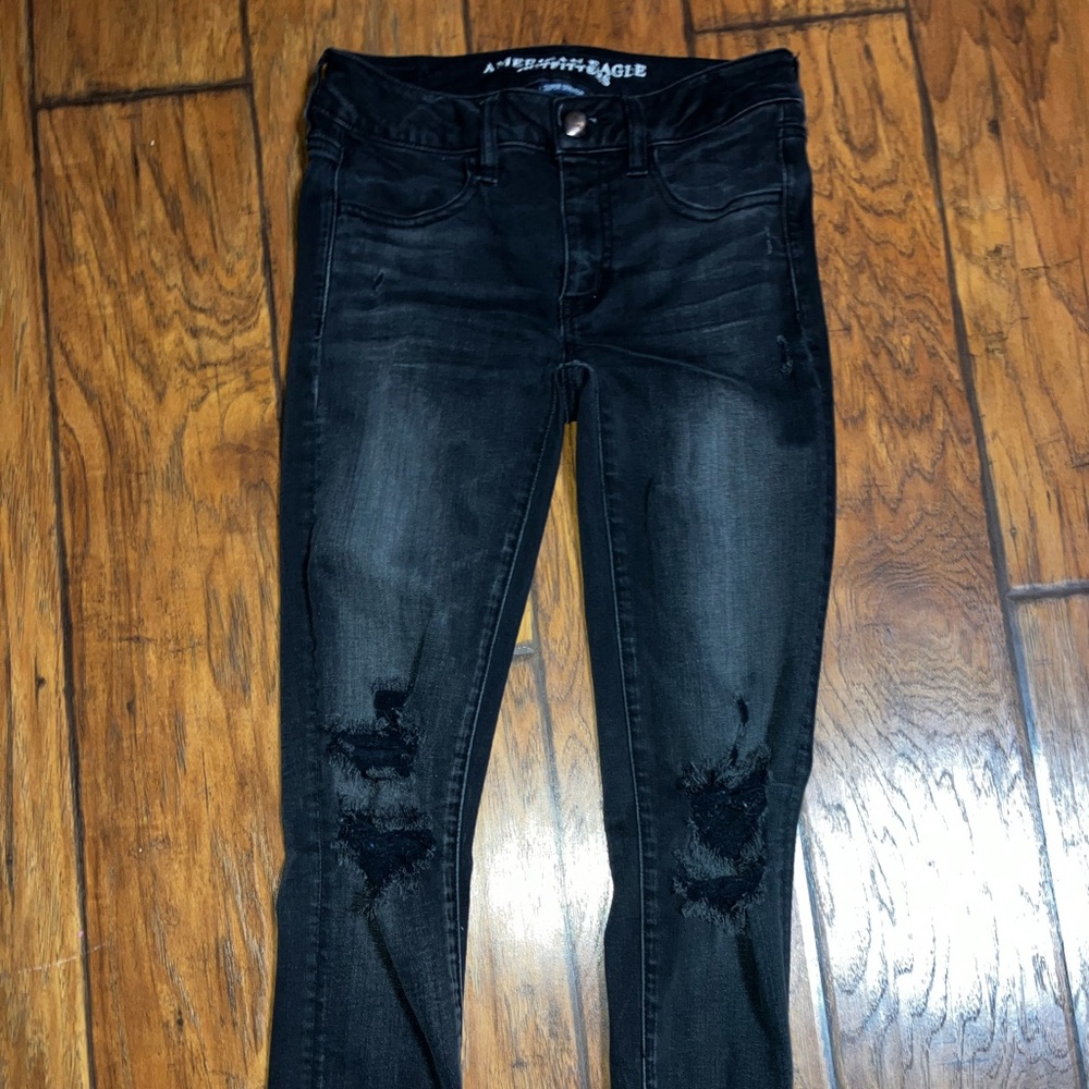 American Eagle Jeggings‎ Distressed Size 2